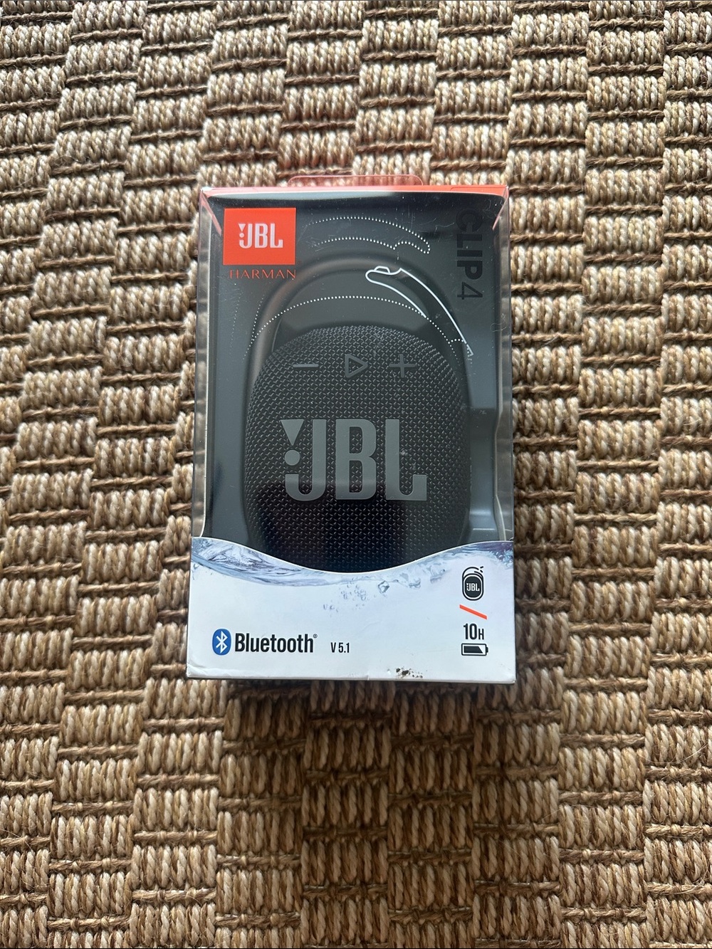 JBL Black Clip 4 Compact Bluetooth Speaker with Carabiner